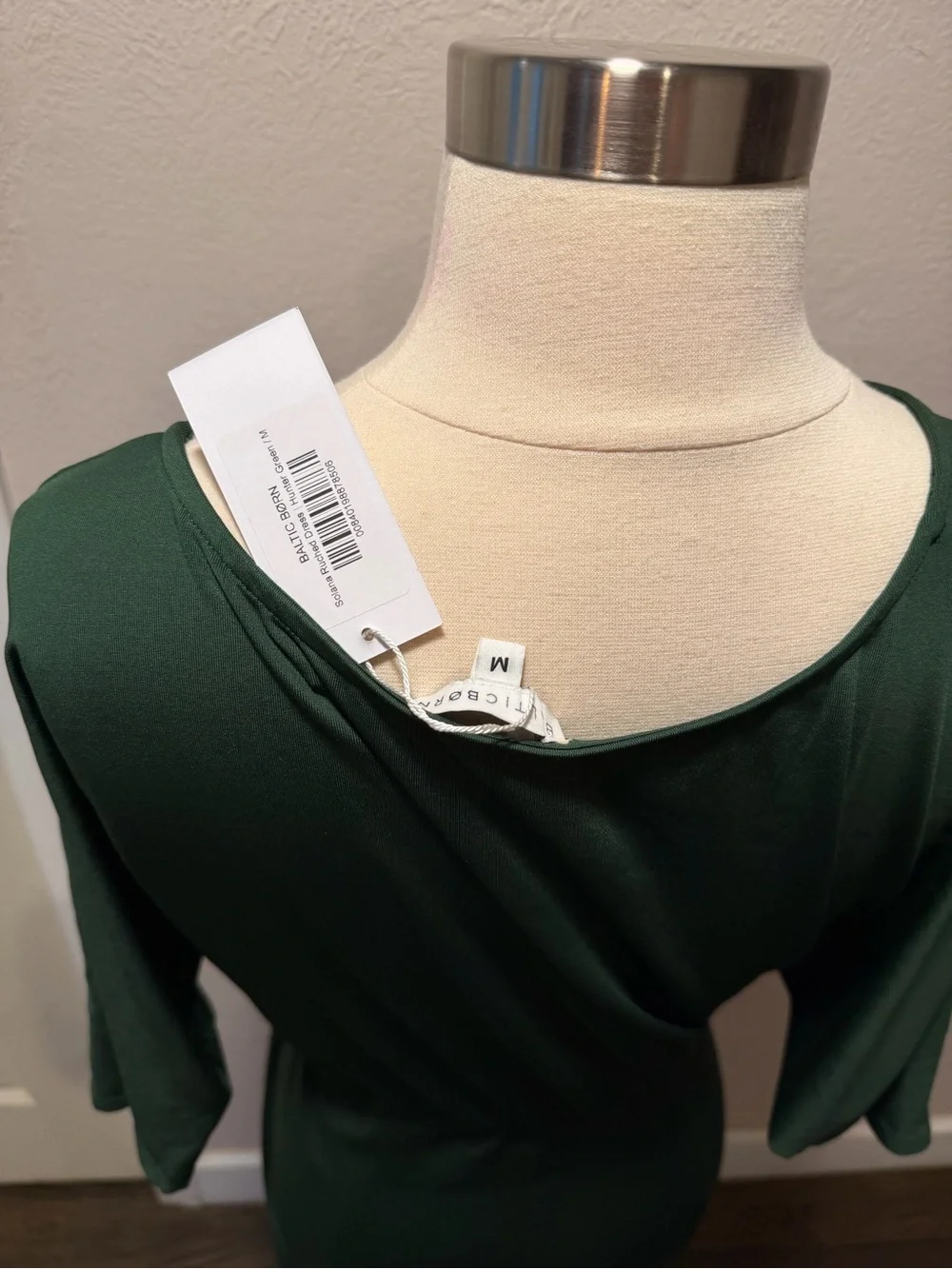 Baltic Born Solana Ruched Hunter Green Dress - Picture 5 of 5
